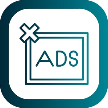 Remove ads  Vector Icon Design