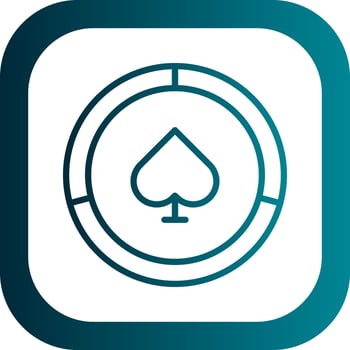 Poker Chips  Vector Icon Design