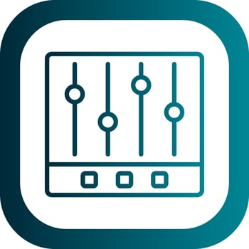 Music Equalizer  Vector Icon Design