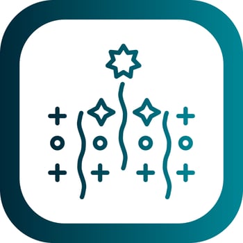 Confetti  Vector Icon Design