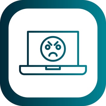 Angry Face  Vector Icon Design