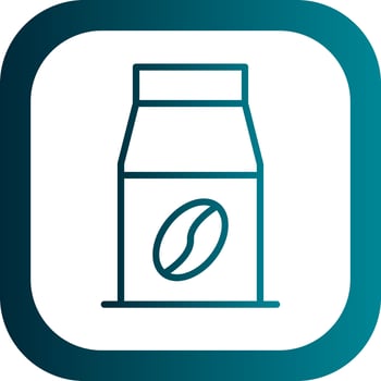 Coffee Bag Vector Icon Design