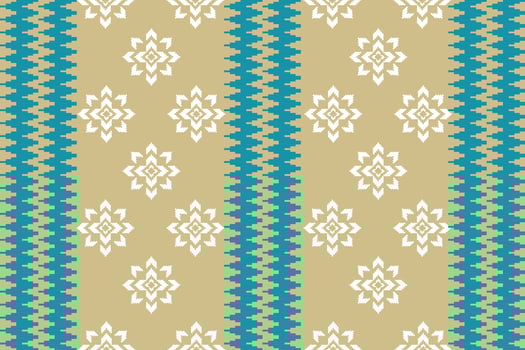 Ethnic abstract ikat art. Seamless pattern in tribal, folk embroidery, and Mexican style. Aztec geometric art ornament print.Design for carpet, wallpaper, clothing, wrapping, fabric, cover, textile vector