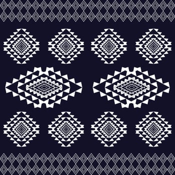 Ethnic abstract ikat art. Seamless pattern in tribal, folk embroidery, and Mexican style. Aztec geometric art ornament print.Design for carpet, wallpaper, clothing, wrapping, fabric, cover, textile vector