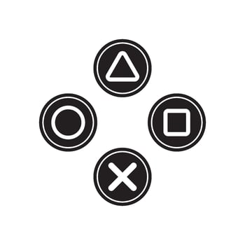 gamepad button icon vector
