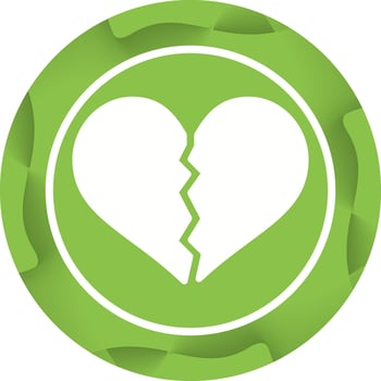 Broken Heart Vector Icon