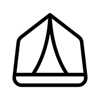 Tent Icon Vector Symbol Design Illustration