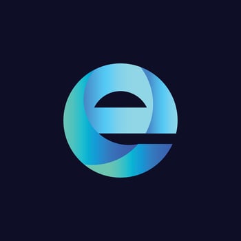 E Logo Design Vector Art