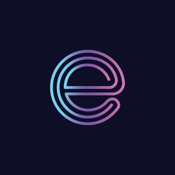 E and EE letter logo design vector template