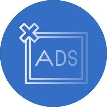 Remove ads  Vector Icon Design