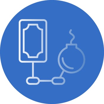 Debt Vector Icon Design