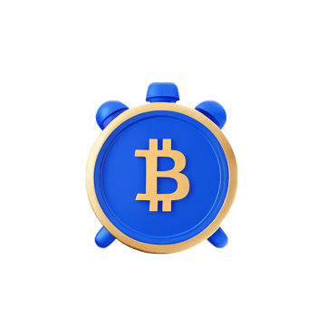 Time is bitcoin 3d cryptocurrency investment icon png