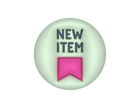 3d New Item Product Label Circle Sticker png