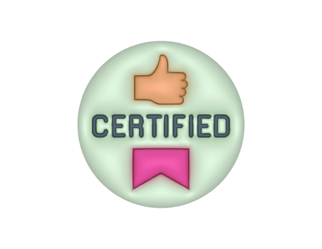 3d Certified Product Label Circle Sticker png
