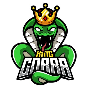 illustration vector graphic of king cobra head mascot