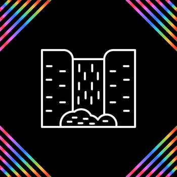 Waterfall Vector Icon