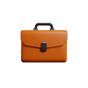 3d icon business empty briefcase png