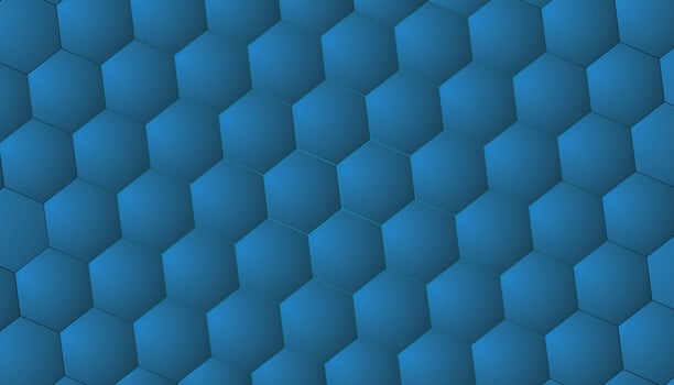 blue hexagon background vector