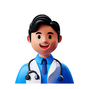 male doctor 3d profession avatars illustrations png