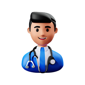 male doctor 3d profession avatars illustrations png