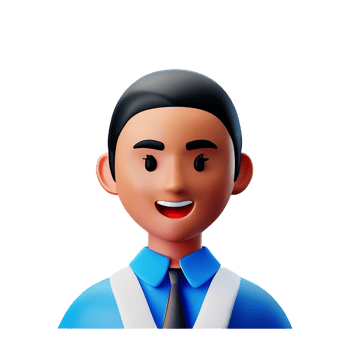 flight attendant 3d profession avatars illustrations png