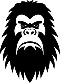 Bigfoot, Minimalist and Simple Silhouette - Vector illustration