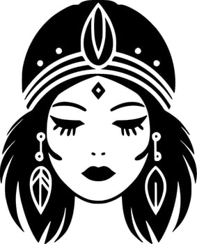 Boho, Minimalist and Simple Silhouette - Vector illustration