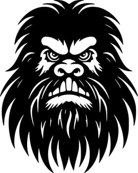 Bigfoot - Minimalist and Flat Logo - Vector illustration