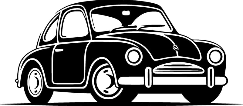 Car, Minimalist and Simple Silhouette - Vector illustration