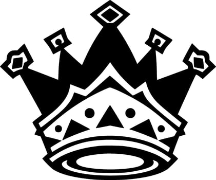 Crown - Minimalist and Flat Logo - Vector illustration