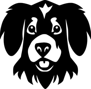 Dog - Minimalist and Flat Logo - Vector illustration
