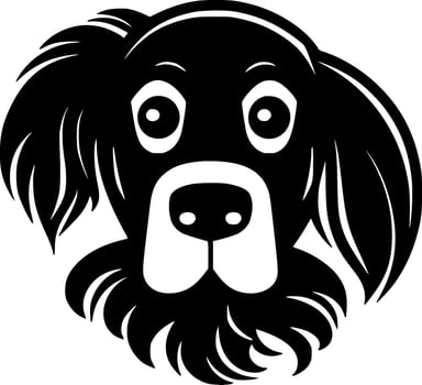 Dog - Minimalist and Flat Logo - Vector illustration