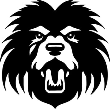 Dog - Black and White Isolated Icon - Vector illustration