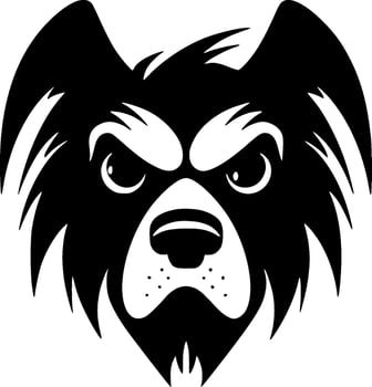 Dog - Black and White Isolated Icon - Vector illustration