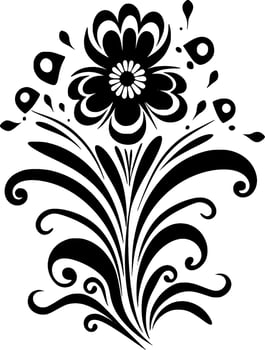Flower - Minimalist and Flat Logo - Vector illustration