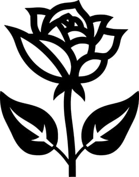 Flower - Minimalist and Flat Logo - Vector illustration