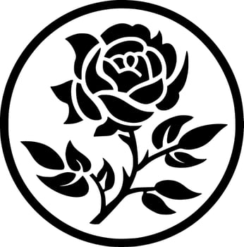 Flower, Minimalist and Simple Silhouette - Vector illustration