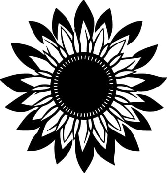 Flower, Minimalist and Simple Silhouette - Vector illustration