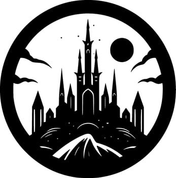 Gothic, Minimalist and Simple Silhouette - Vector illustration