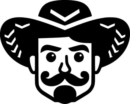 Mexican - Minimalist and Flat Logo - Vector illustration