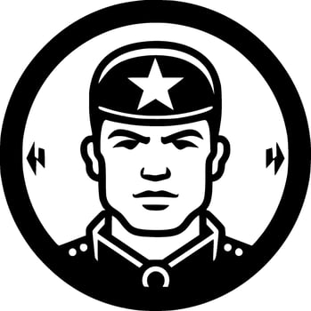 Military, Minimalist and Simple Silhouette - Vector illustration
