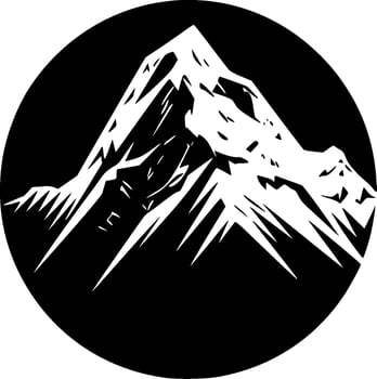Mountains - Minimalist and Flat Logo - Vector illustration