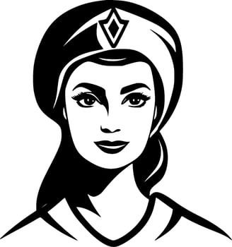 Nurse, Minimalist and Simple Silhouette - Vector illustration