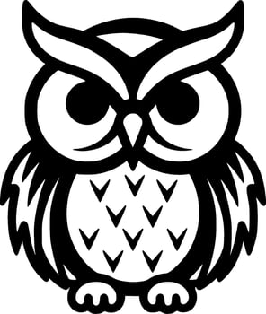 Owl - Minimalist and Flat Logo - Vector illustration