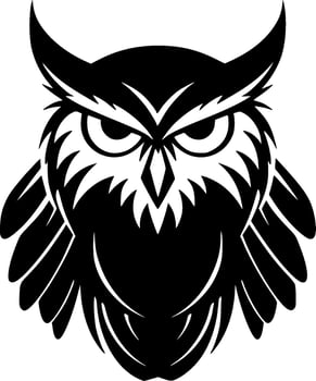 Owl - Minimalist and Flat Logo - Vector illustration
