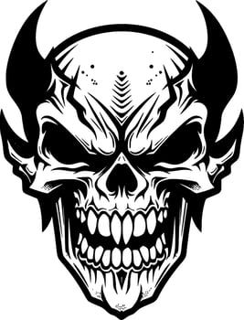 Skull - High Quality Vector Logo - Vector illustration ideal for T-shirt graphic
