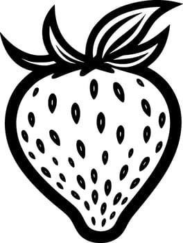 Strawberry - Minimalist and Flat Logo - Vector illustration