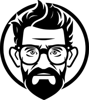 Teacher - Minimalist and Flat Logo - Vector illustration