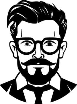 Teacher - Minimalist and Flat Logo - Vector illustration