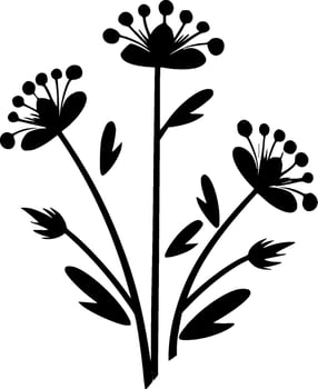 Wildflower - Minimalist and Flat Logo - Vector illustration